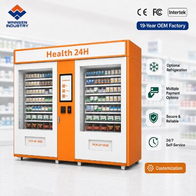 Quality Winnsen Station Pharmacy Vending Machine Compact Medicine Kiosk for Railway Airport factory