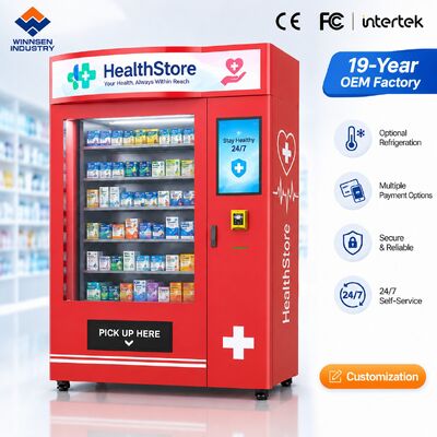 Quality Winnsen Hospital Pharmacy Vending Machine Self Service Medicine Dispenser Elevator Delivery for Emergency factory