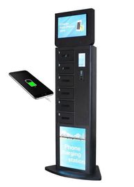 Airport Video Advertising Mobile Locking Cell Phone Charging Station Device LCD Screen UV Light