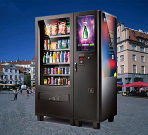 Cold Water Snack Food Vending Machines Kiosk With Coin Bill Credit Card Payment