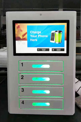 Electric Coin Payment Commercial Cell Phone Charging Stations With Fast ...