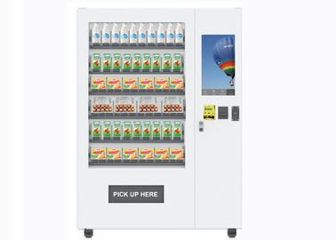 Convenience Store Shop Egg Milk Juice Cheese Food Vending Machine With Cooler System