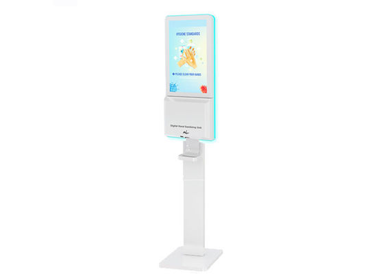 Floor Stand Smart Kiosk Hand Sanitizer LCD Digital Signage