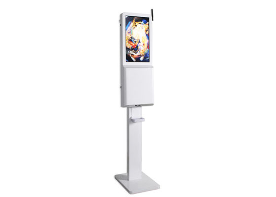 Android Wall Mounted Lcd Digital Signage With Hand Santizer Dispenser