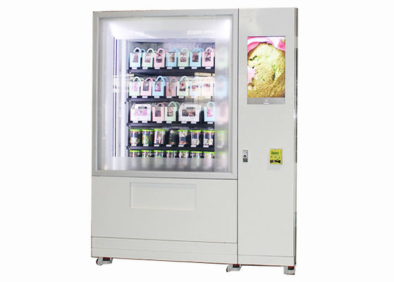 Outdoor Refrigerator Salad In A Jar Vending Machine With 32 Inch Touch Screen