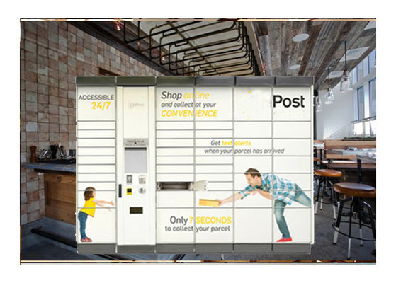 Remote System 15" Inch Touch Screen Electronic Laundry Drop Lockers With Online SMS Function