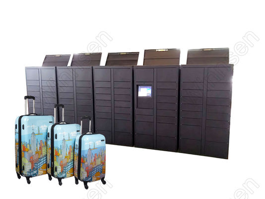 Credit Card Payment 32&quot; Luggage Lockers With Advertising Screen