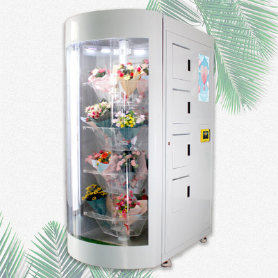 Fresh Fruits Winnsen Flower Bouquet Vending Machine With Cooling System