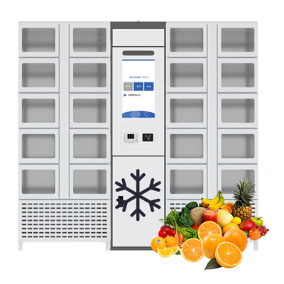 Refrigerated Touch Vending Lockers Selling Fresh Vegetables Fruits