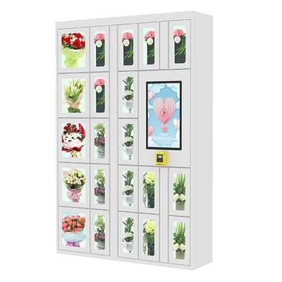 24/7 Different Doors Flowers Locker Vending Machine with 15.6&quot; Screen Credit Card Reader