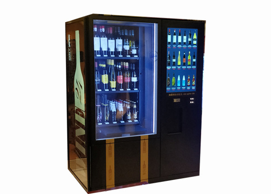 Lcd 24 Hours Wine Vending Machine With Advertising Screen