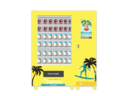 Indoor Coconut Water Credit Card Food Vending Machine Commercial Elevator System Auto