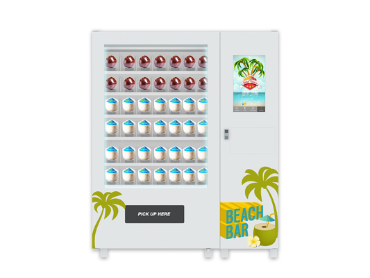 Touch Screen Water Coin Fresh Coconut Vending Machine