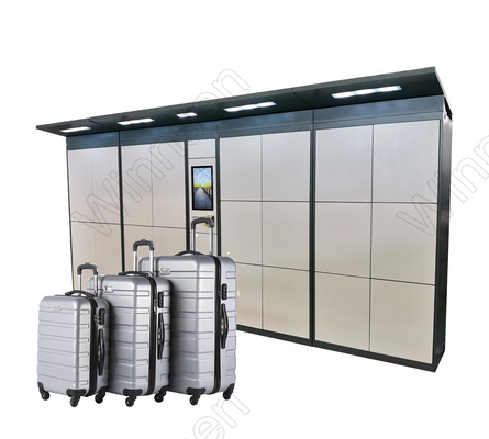 Credit Card Payment 15&quot; Luggage Lockers Odm Design