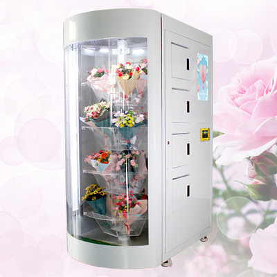 360 Rotation Floral Vending Machine With Credit Card Reader