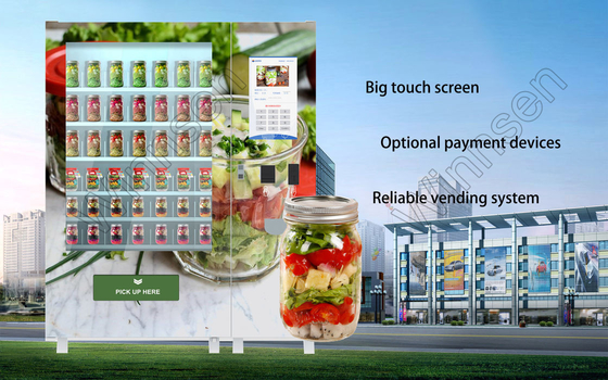 Ce Fcc Wifi Card Payment Fresh Salad Vending Machine With Lift Sysstem