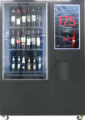 Salad Bottle Vending Machine With QR Code Payment Elevator System Card Reader