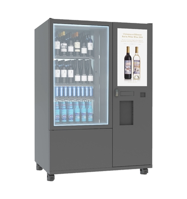 Salad Bottle Vending Machine With QR Code Payment Elevator System Card Reader