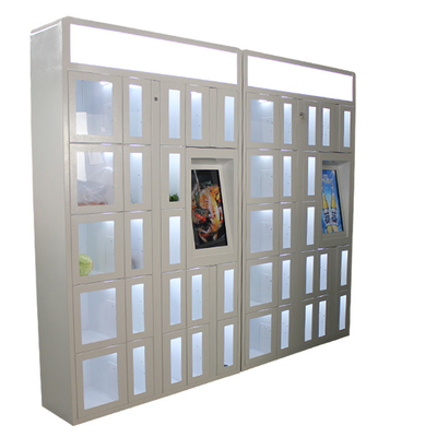 Fast Food Vending Lockers Remote Management Smart Food Lockers With Different Doors