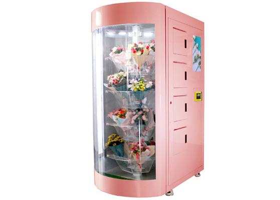 CE FCC Certificate Automated Garden Fresh Flower Bouquet Distribute Vending Machine with Cooling System and Humidifier