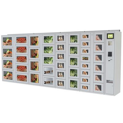 Vegetable Vending Locker With Credit Card Payment Indoor Use Remote Platform