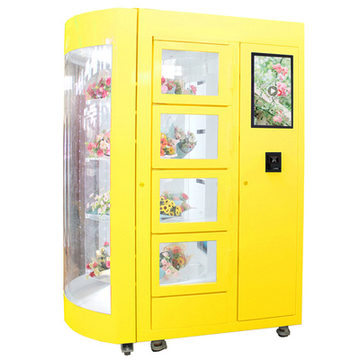 Touch Screen Fresh Flowers Vending Machine With LED Lighting