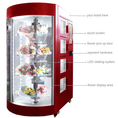 Winnsen Subway Airport Metro Station Flowers Vending Machine Self Service Romatic Love Gifts OEM ODM For Bouquets