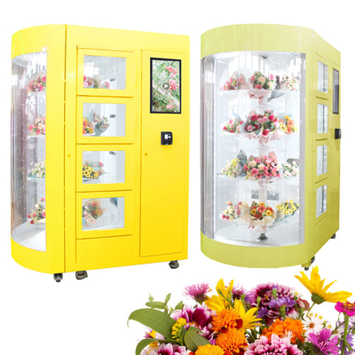 24 Hours Convenience Floral Vending Machine Floral Store Shop Equipment OEM ODM With Humidifier