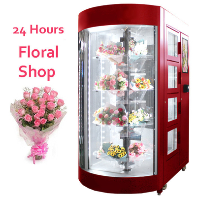 Fresh Flower Delivery Vending Machine Preserved Rose Carnation Jasmine