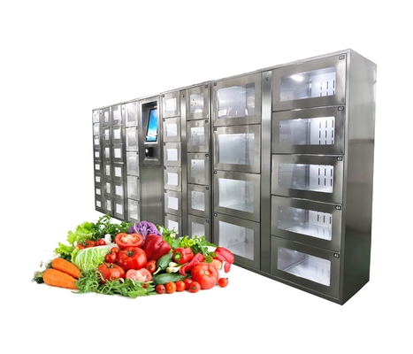 Food Vegetable Vending Locker Machine 18.5&quot; Touch Screen Intelligent Service