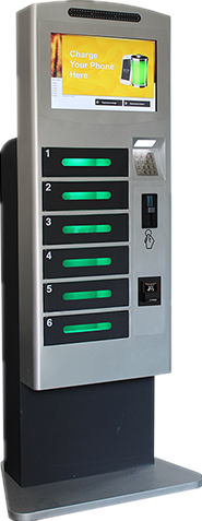 Winnsen High End Vending Public Mobile Phone Charging Kiosk Floor Standing