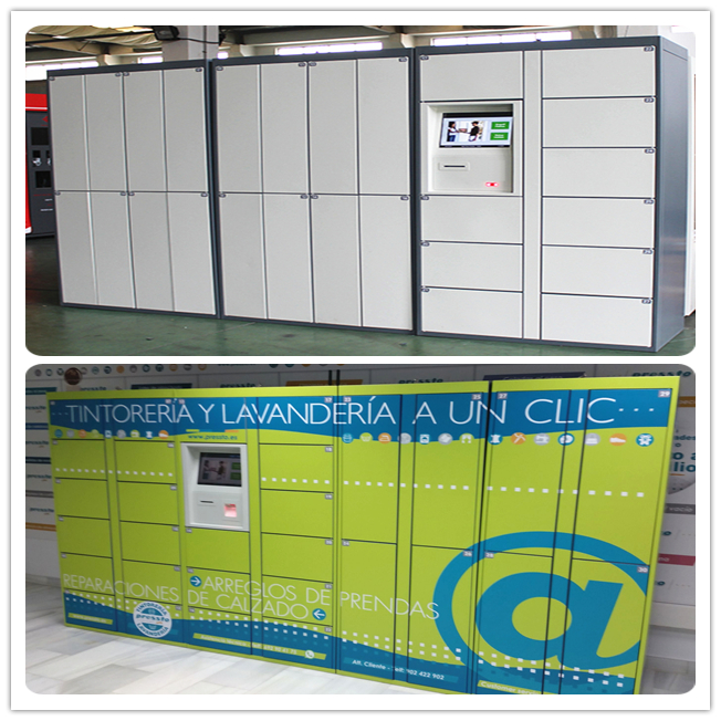 CE FCC Certified 24/7 Dry Cleaning Locker Systems Laundry Service with