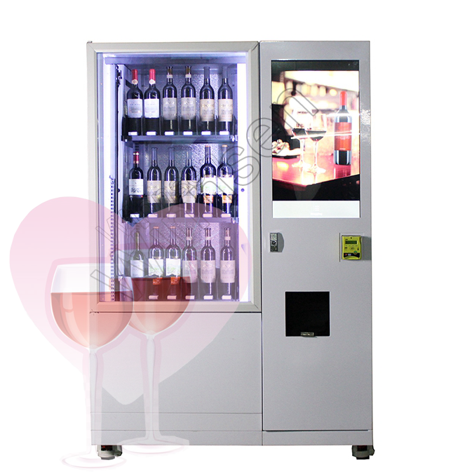 Hotel FCC Wine Bottle Vending Machine With Refrigerator Elevator