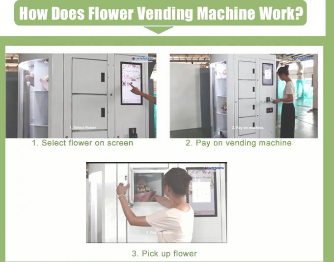 24 Hours Outdoor Flower Florist Vending Machine With Coolant Function