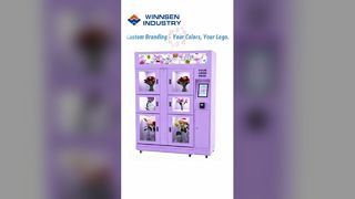 Smart Flower Vending Machine 24 7 Fresh Bouquet Sales